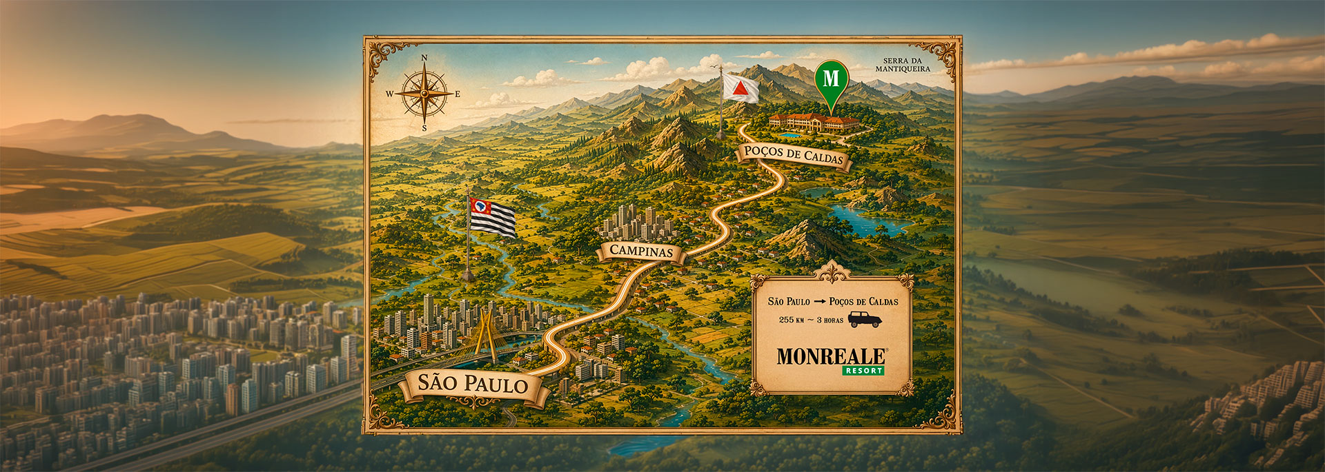 Mapa São Paulo - Poços de Caldas